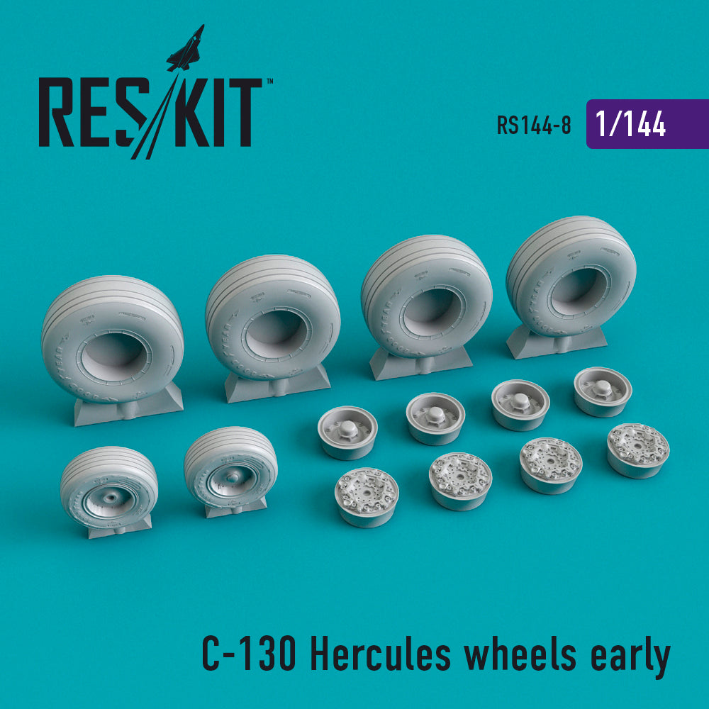ResKit RS144-0008 1:144 Lockheed C-130 Hercules wheels early