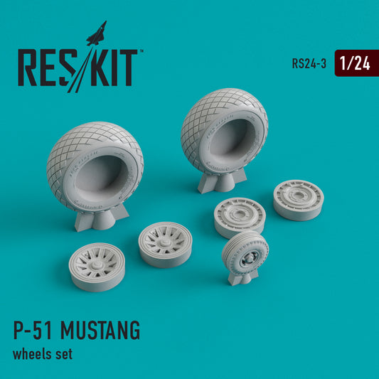 ResKit RS24-0003 1:24 North-American P-51D MUSTANG wheels set
