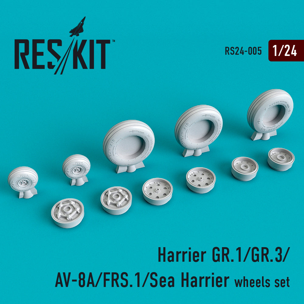 ResKit RS24-0005 1:24 Harrier GR.1/GR.3/AV-8A/Sea Harrier Wheels