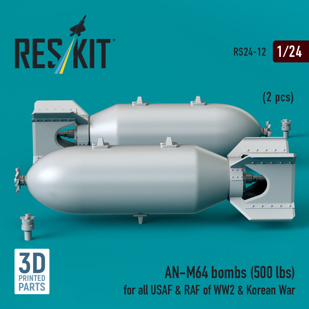 ResKit RS24-0012 1:24 AN-M64 bombs