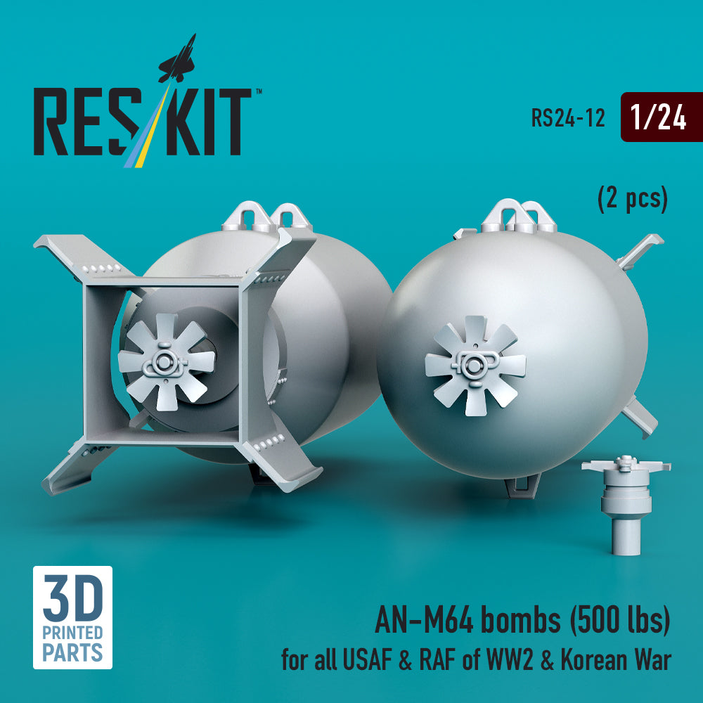 ResKit RS24-0012 1:24 AN-M64 bombs
