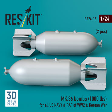 ResKit RS24-0015 1:24 MK.36 bombs