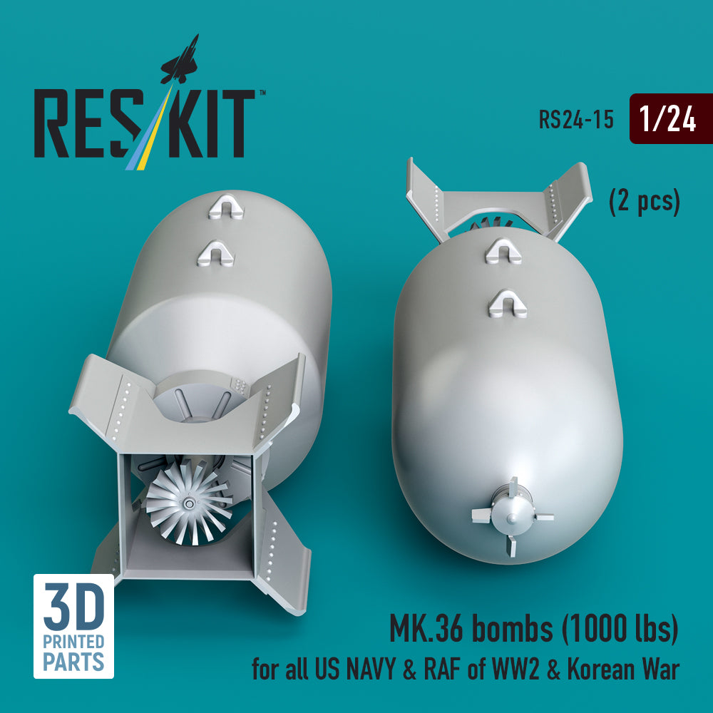 ResKit RS24-0015 1:24 MK.36 bombs