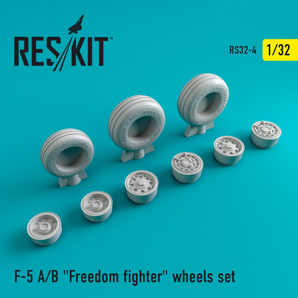 ResKit RS32-0004 1:32 Northrop F-5A/B Freedom fighter wheels set