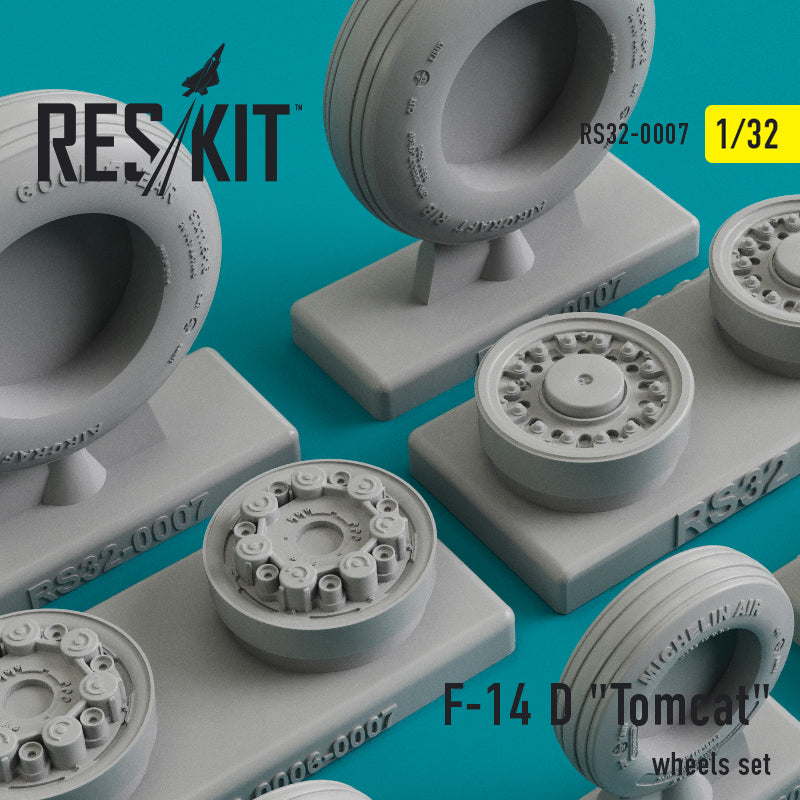 ResKit RS32-0007 1:32 Grumman F-14D 'Tomcat' wheels set
