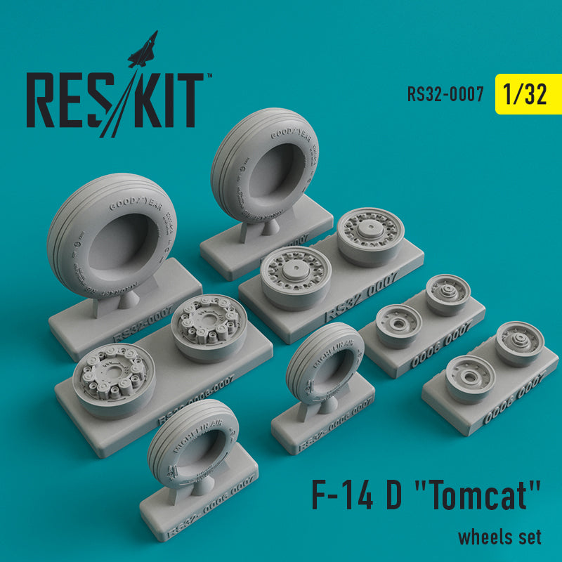 ResKit RS32-0007 1:32 Grumman F-14D 'Tomcat' wheels set