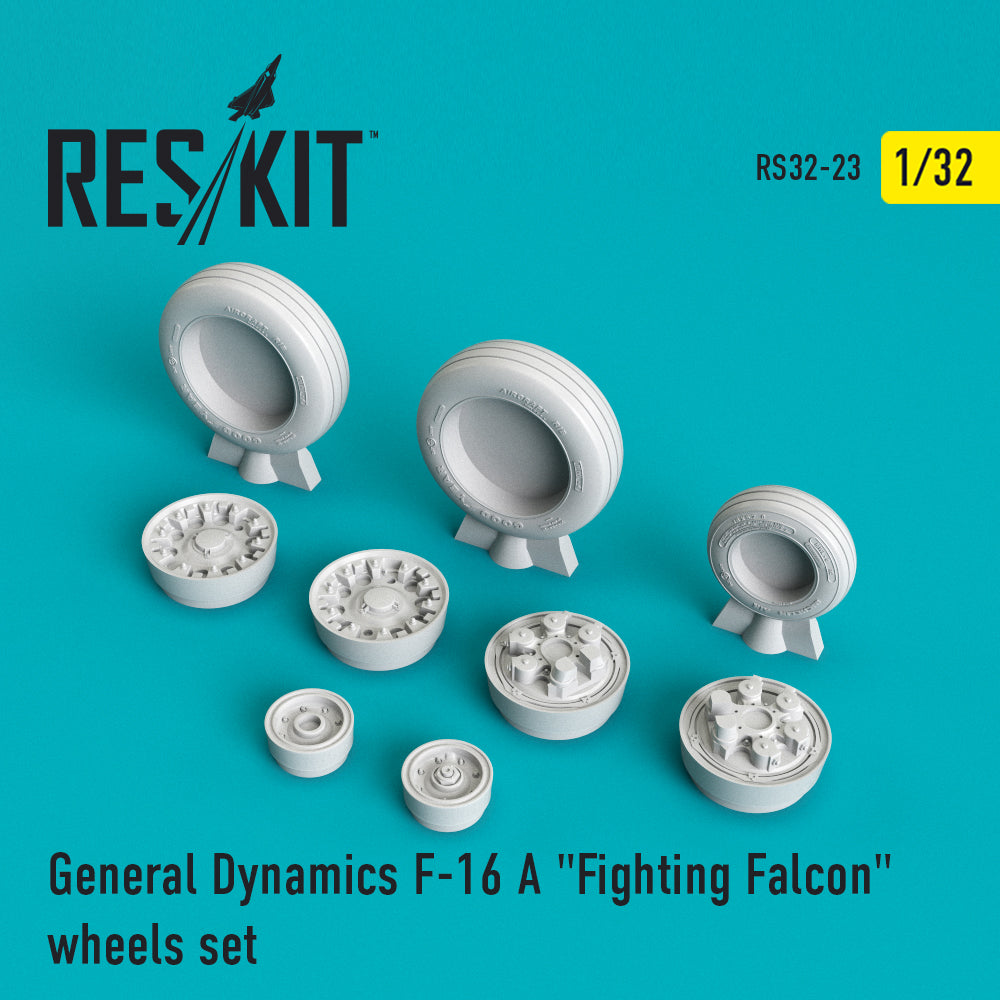ResKit RS32-0023 1:32 F-16A/B/C/D Fighting Falcon Early Wheels