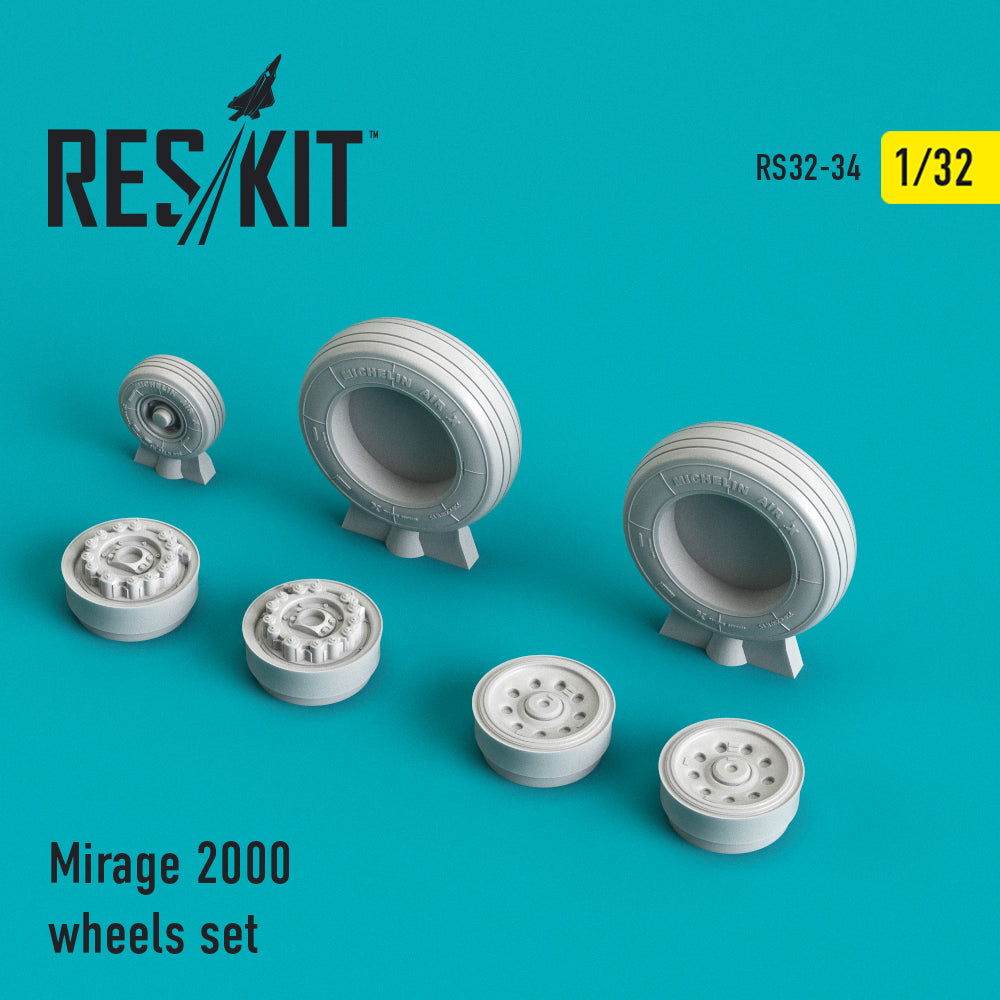 ResKit RS32-0034 1:32 Dassault_Mirage 2000 wheels set