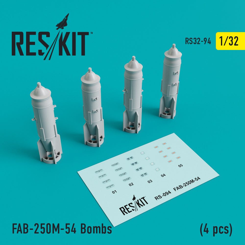 ResKit RS32-0094 1:32 FAB-250M-54 Bombs