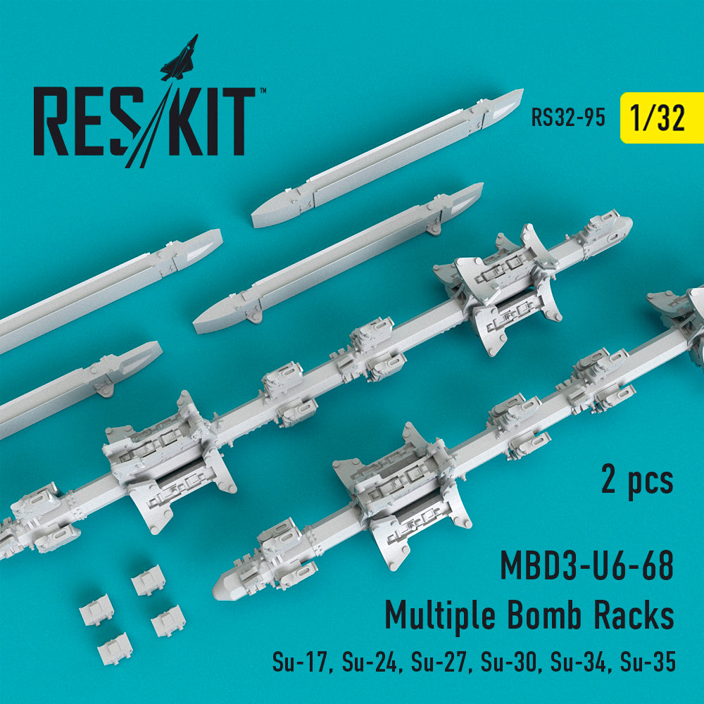 ResKit RS32-0095 1:32 MBD3-U6-68 Multiple Bomb Racks