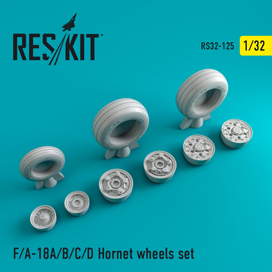 ResKit RS32-0125 1:32 F/A-18A/B/C/D Hornet Wheels Set