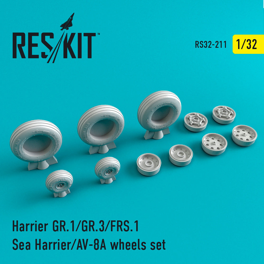 ResKit RS32-0211 1:32 Harrier GR.1/GR.3/FRS.1/AV-8A Wheels