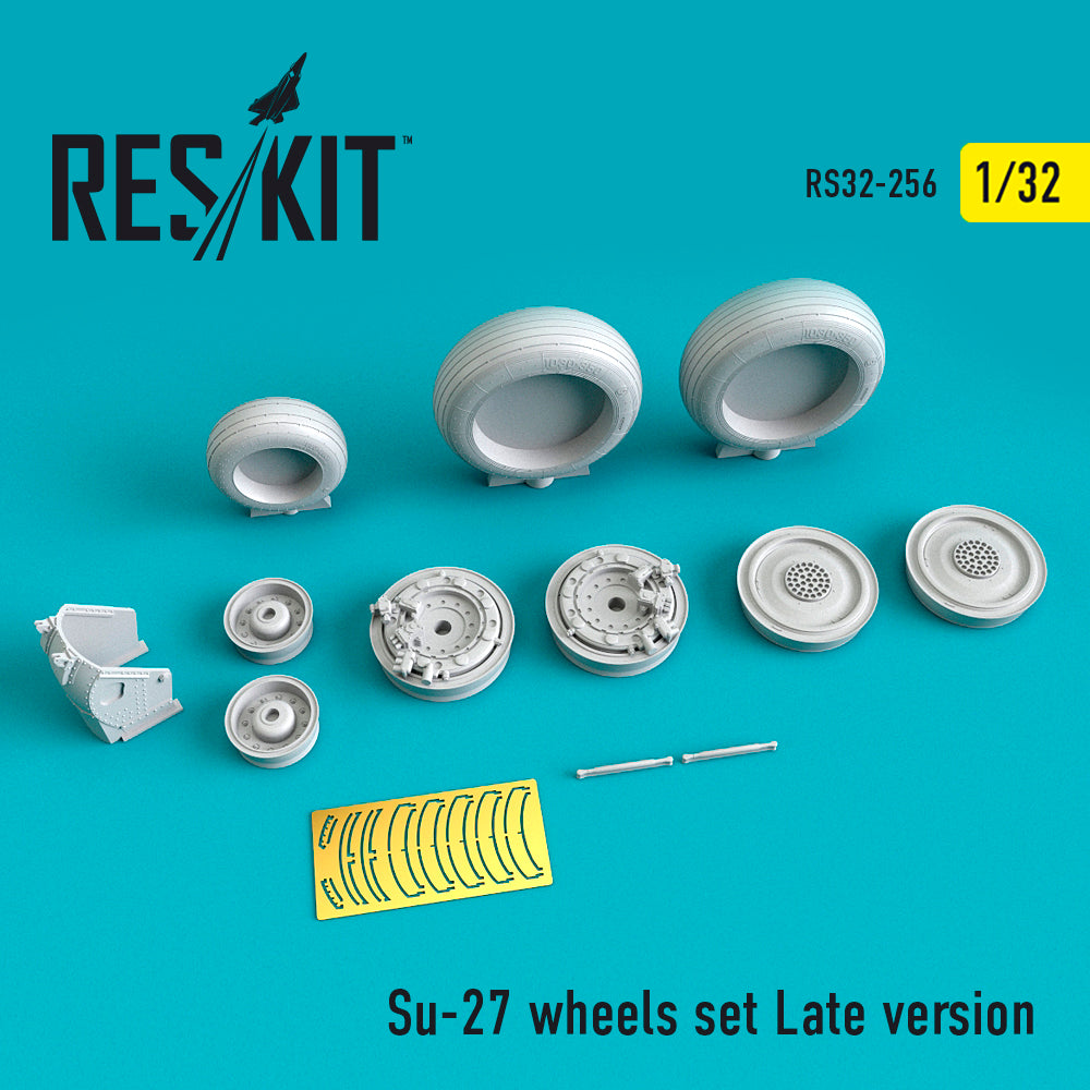 ResKit RS32-0256 1:32 Sukhoi Su-27 wheels set Late version
