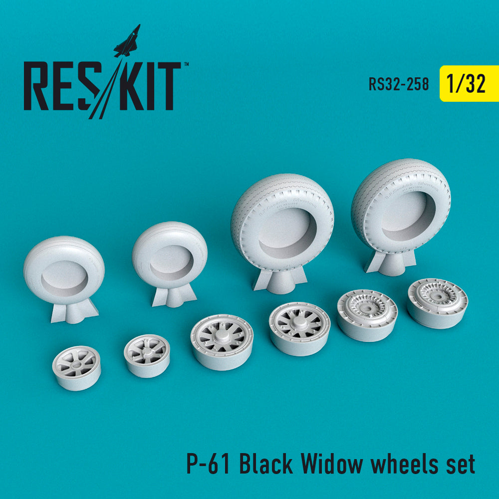 ResKit RS32-0258 1:32 Northrop P-61A/P-61B 'Black Widow' wheels