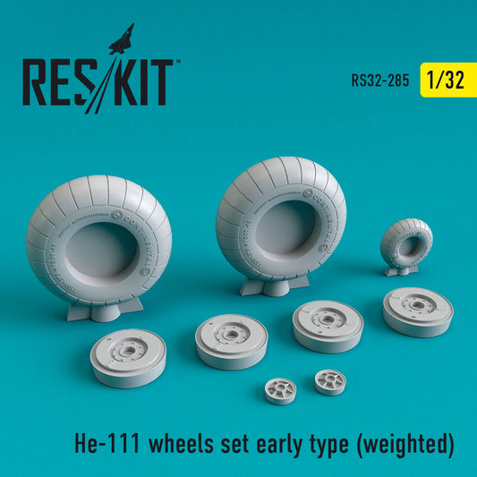 ResKit RS32-0285 1:32 Heinkel He-111H-6/He-111P-1 wheels set early type