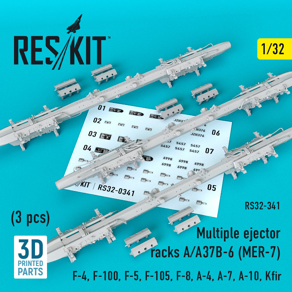 ResKit RS32-0341 1:32 Multiple ejector racks A/A37B-6