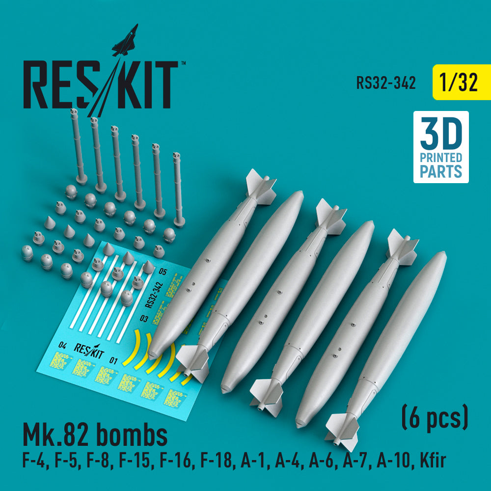 ResKit RS32-0342 1:32 Mk-82 bombs