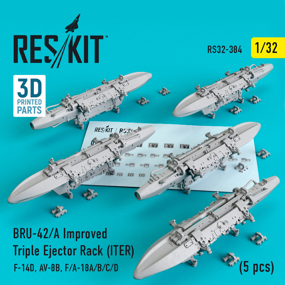 ResKit RS32-0384 1:32 BRU-42/A Improved Triple Ejector Rack