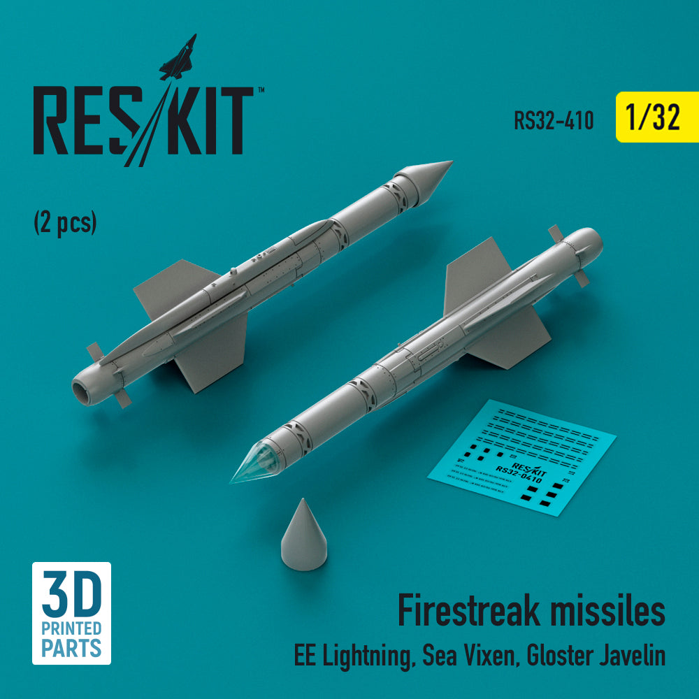ResKit RS32-0410 1:32 Firestreak missiles
