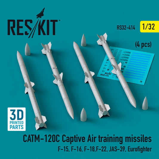 ResKit RS32-0414 1:32 CATM-120C Captive air training missiles