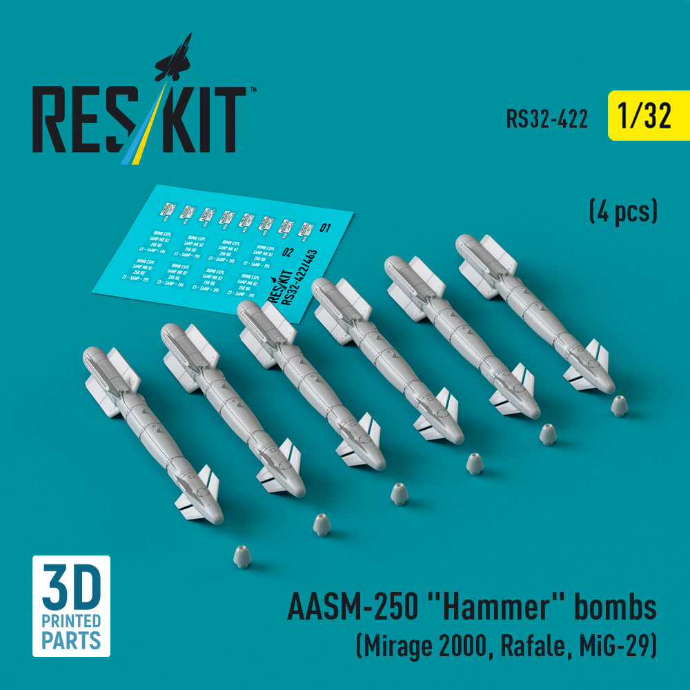 ResKit RS32-0422 1:32 AASM-250 Hammer bombs