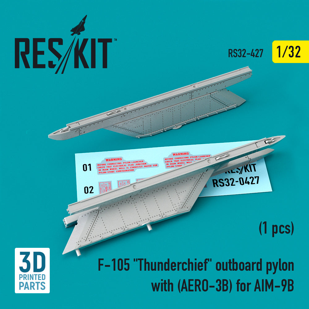 ResKit RS32-0427 1:32 Republic F-105D/F-105G Thunderchief outboard pylon with