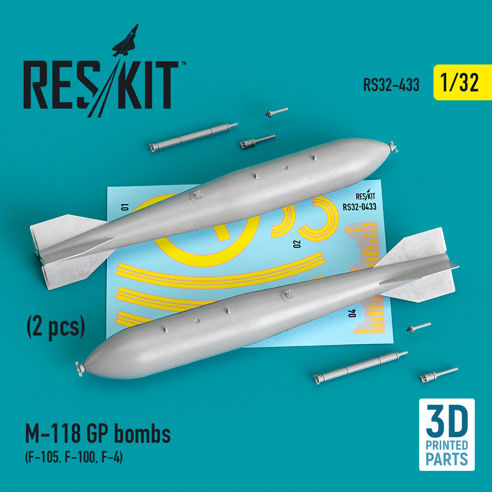 ResKit RS32-0433 1:32 M-118 GP bombs