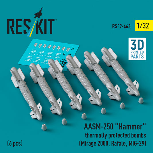 ResKit RS32-0463 1:32 AASM-250 Hammer thermally protected bombs