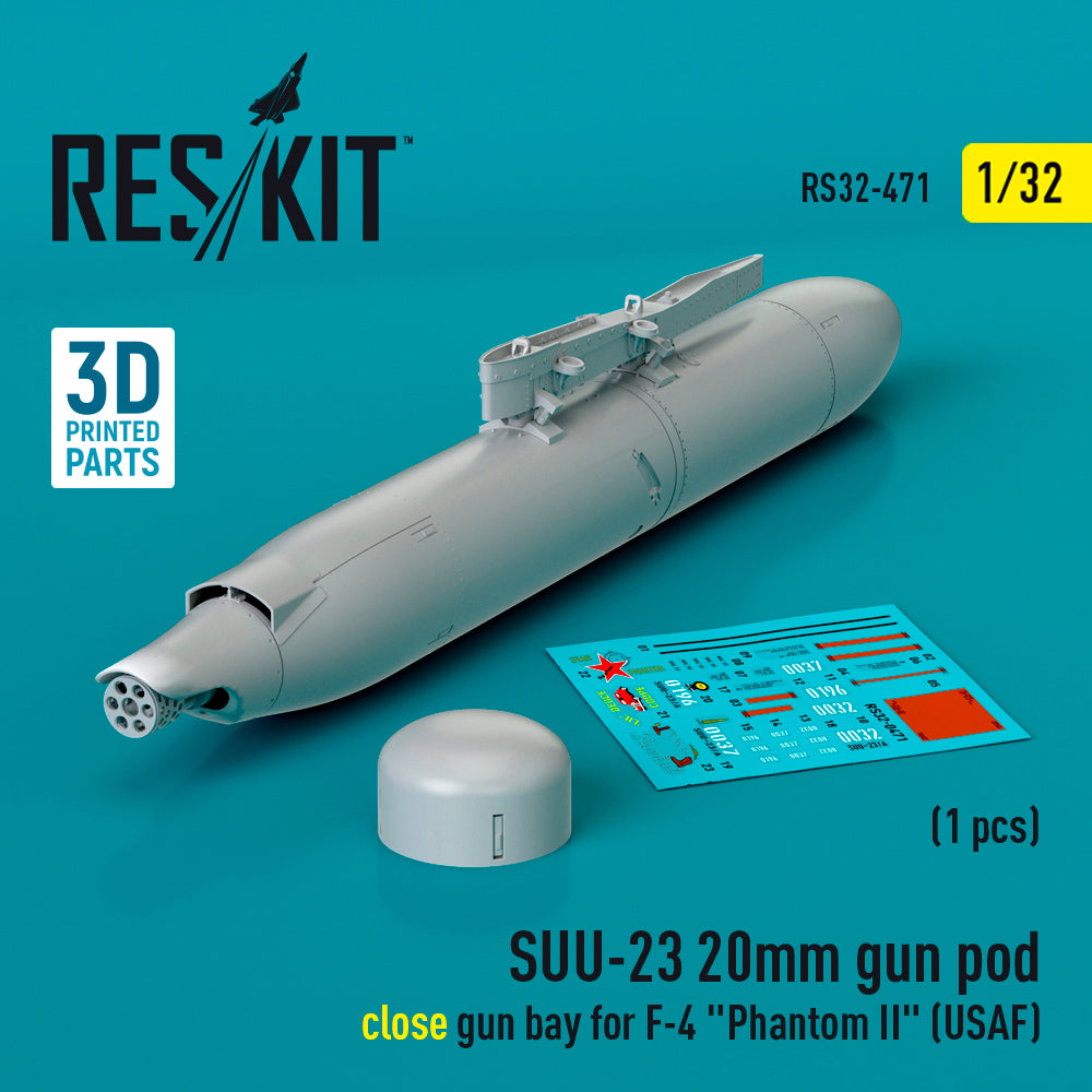 ResKit RS32-0471 1:32 SUU-23 20mm gun pod