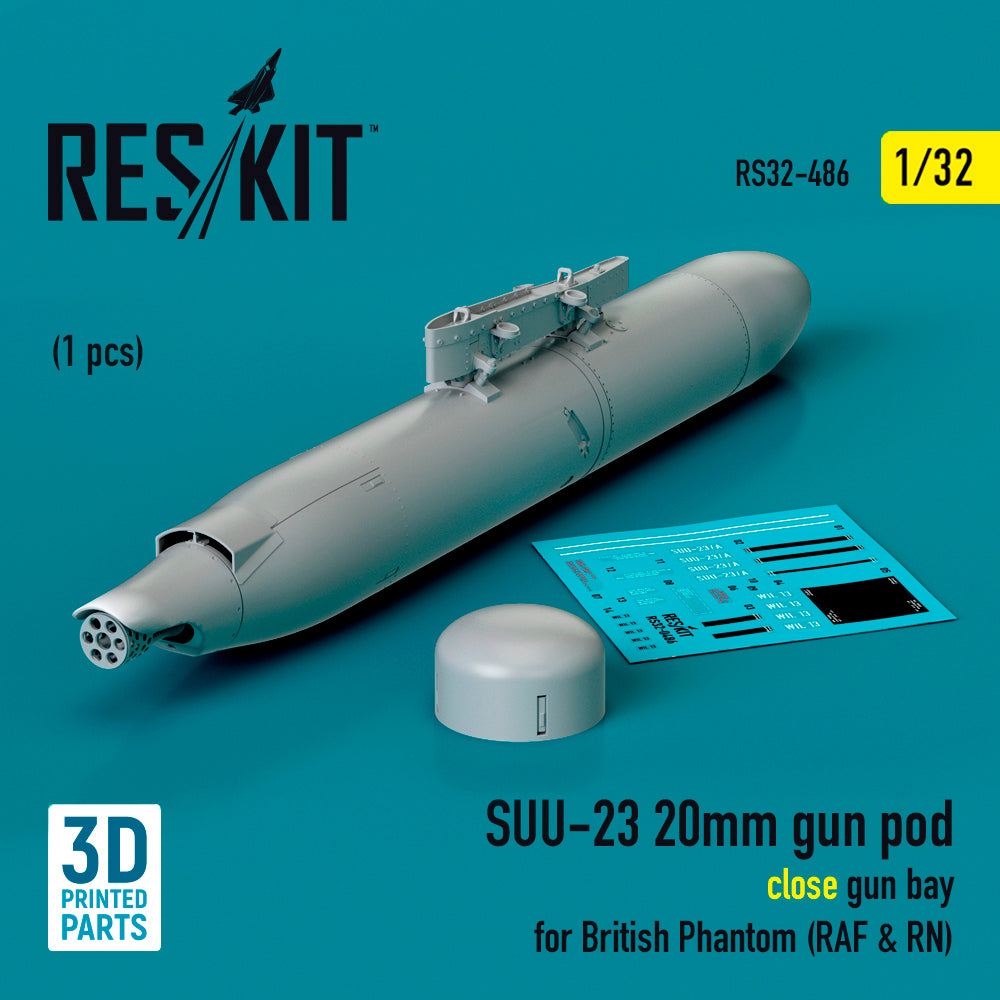 ResKit RS32-0486 1:32 SUU-23 20mm gun pod