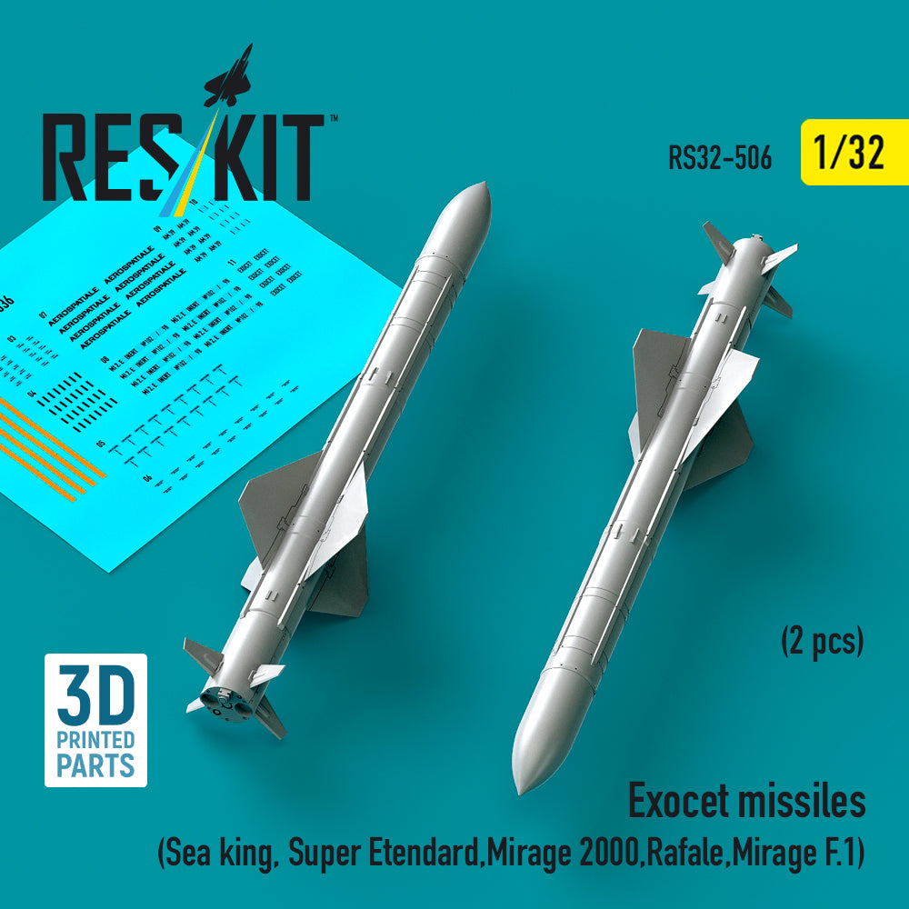 ResKit RS32-0506 1:32 Exocet missiles