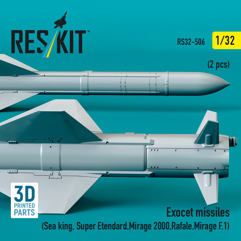 ResKit RS32-0506 1:32 Exocet missiles