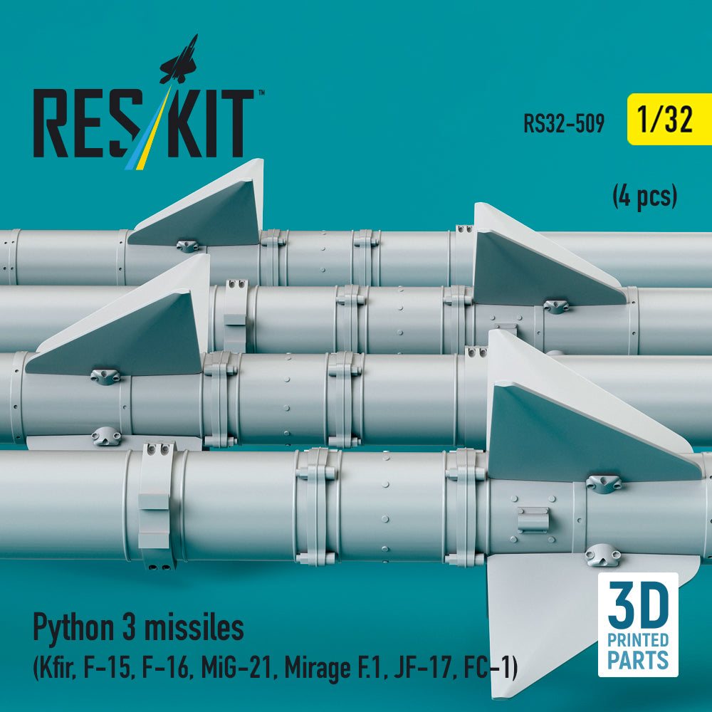 ResKit RS32-0509 1:32 Python 3 missiles