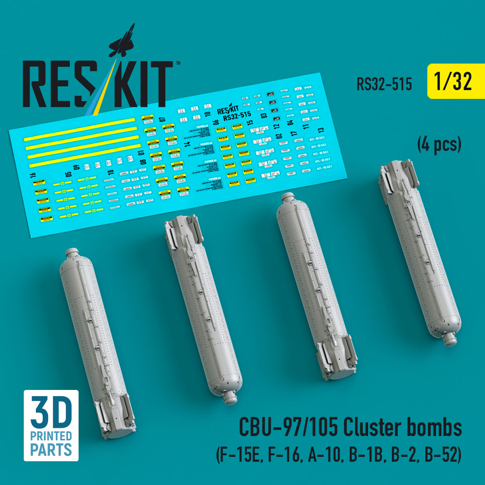 ResKit RS32-0515 1:32 CBU-97/105 cluster bombs