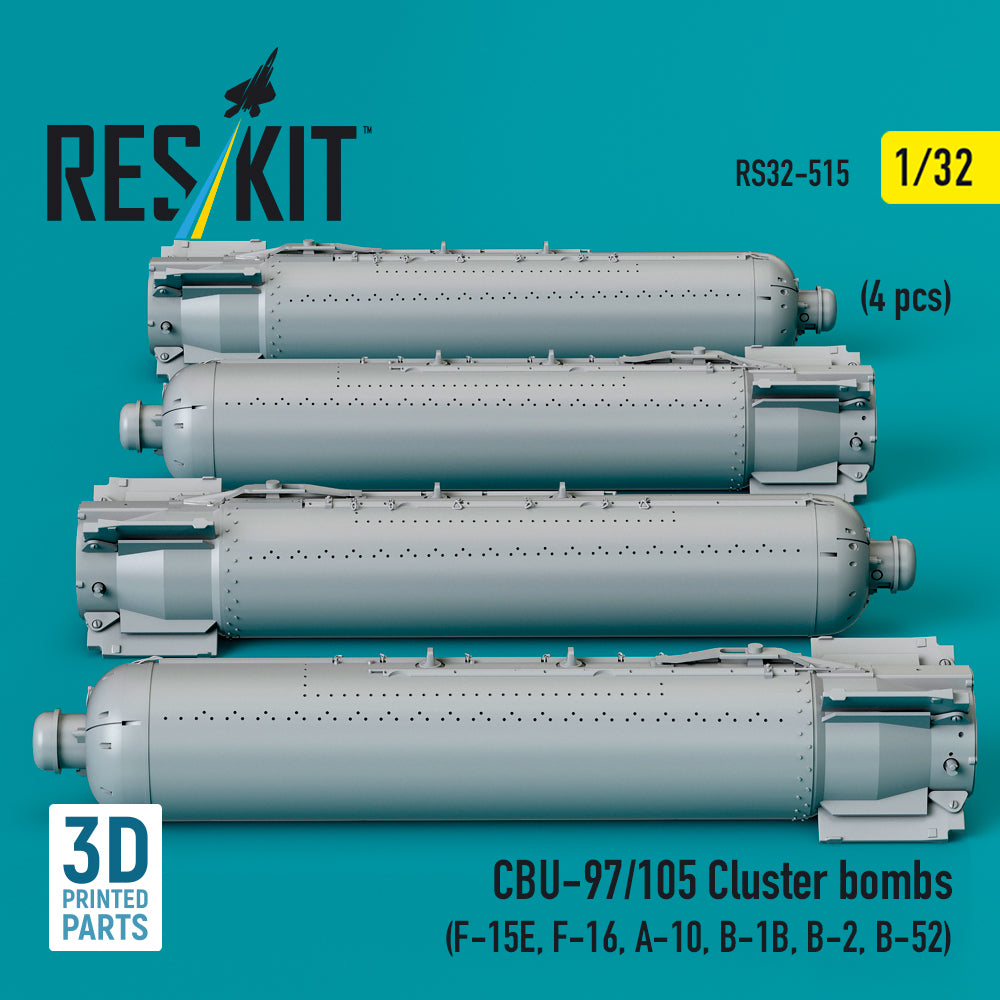 ResKit RS32-0515 1:32 CBU-97/105 cluster bombs