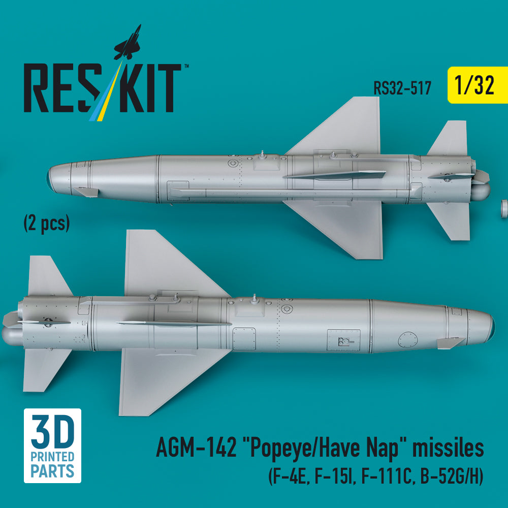 ResKit RS32-0517 1:32 AGM-142 "Popeye/Have Nap" missiles