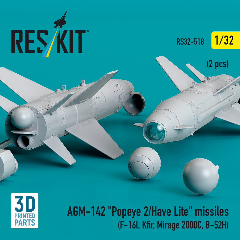 ResKit RS32-0518 1:32 AGM-142 "Popeye 2/Have Lite" missiles
