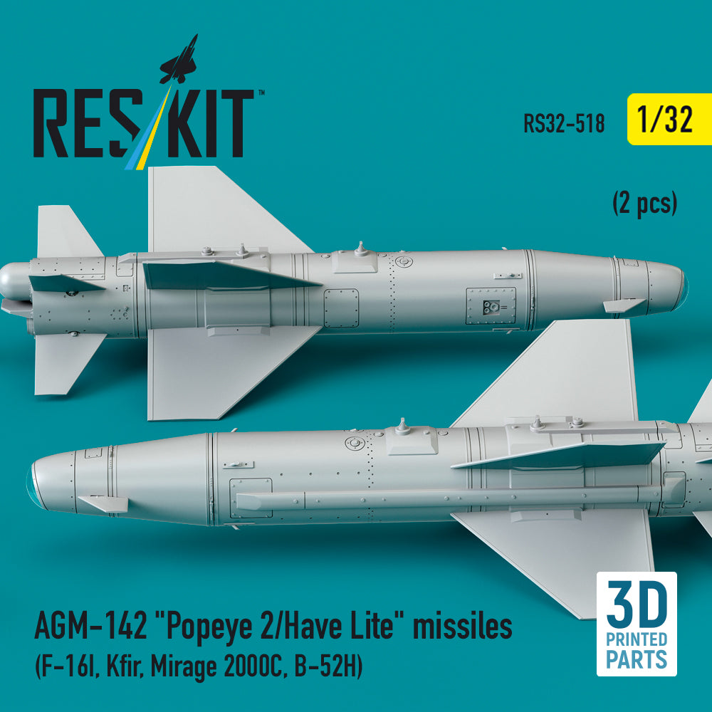ResKit RS32-0518 1:32 AGM-142 "Popeye 2/Have Lite" missiles