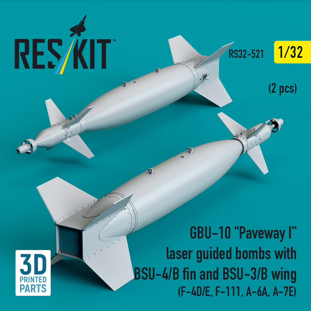 ResKit RS32-0521 1:32 GBU-10 Paveway I Laser Guided Bombs