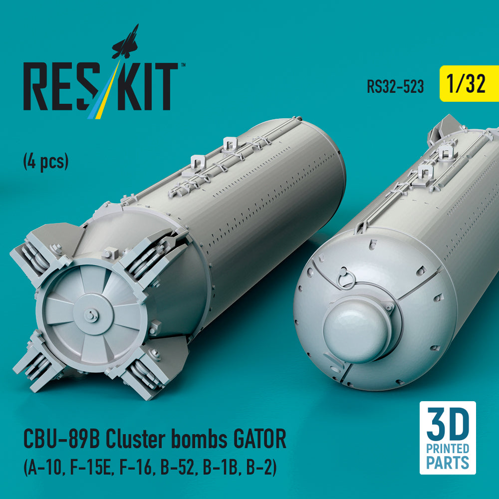 ResKit RS32-0523 1:32 CBU-89B cluster bombs GATOR
