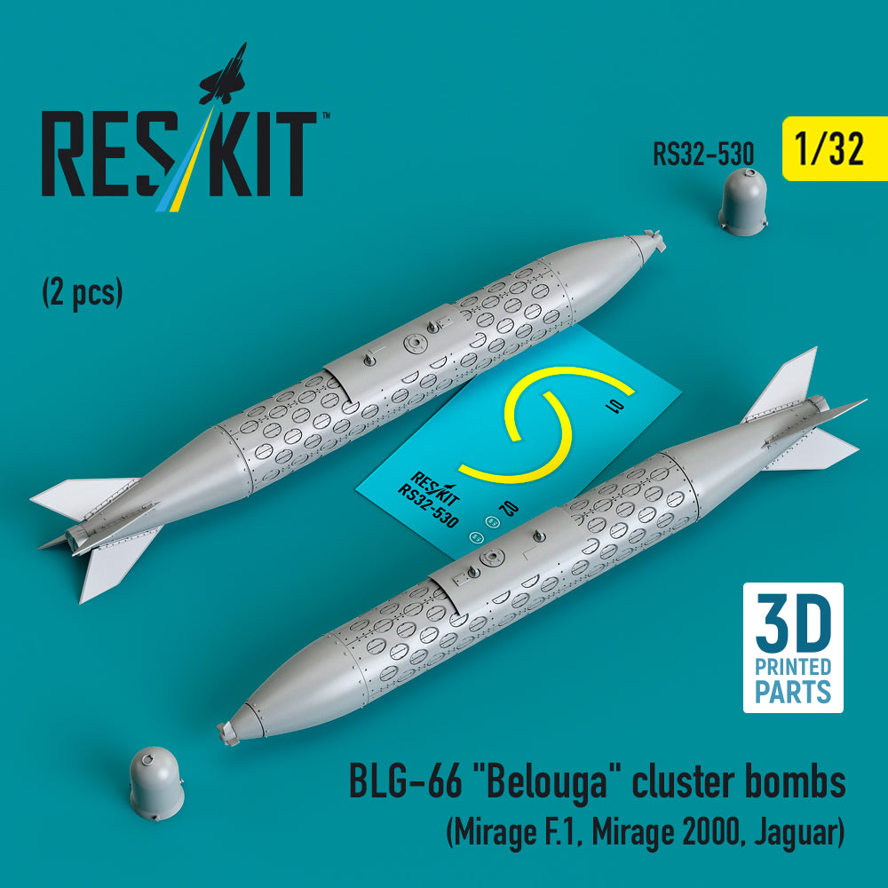 ResKit RS32-0530 1:32 BLG-66 "Belouga" cluster bombs
