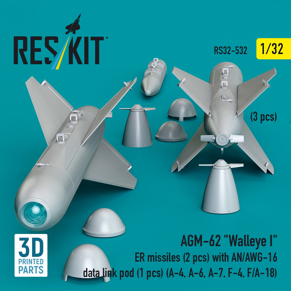 ResKit RS32-0532 1:32 AGM-62 "Walleye I" ER missiles