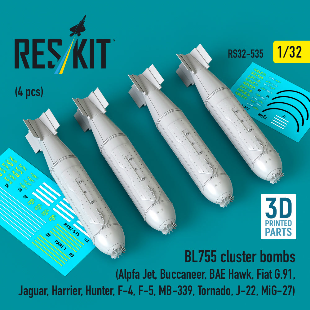 ResKit RS32-0535 1:32 BL755 cluster bombs