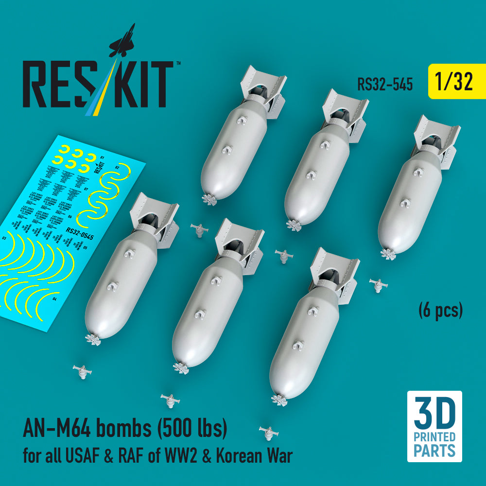 ResKit RS32-0545 1:32 AN-M64 bombs