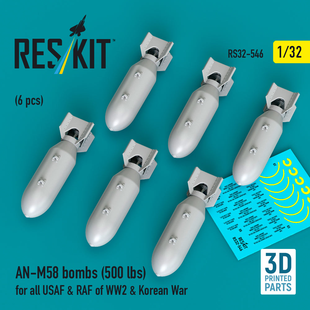 ResKit RS32-0546 1:32 AN-M58 bombs