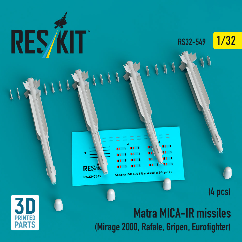 ResKit RS32-0549 1:32 Matra MICA-IR missiles
