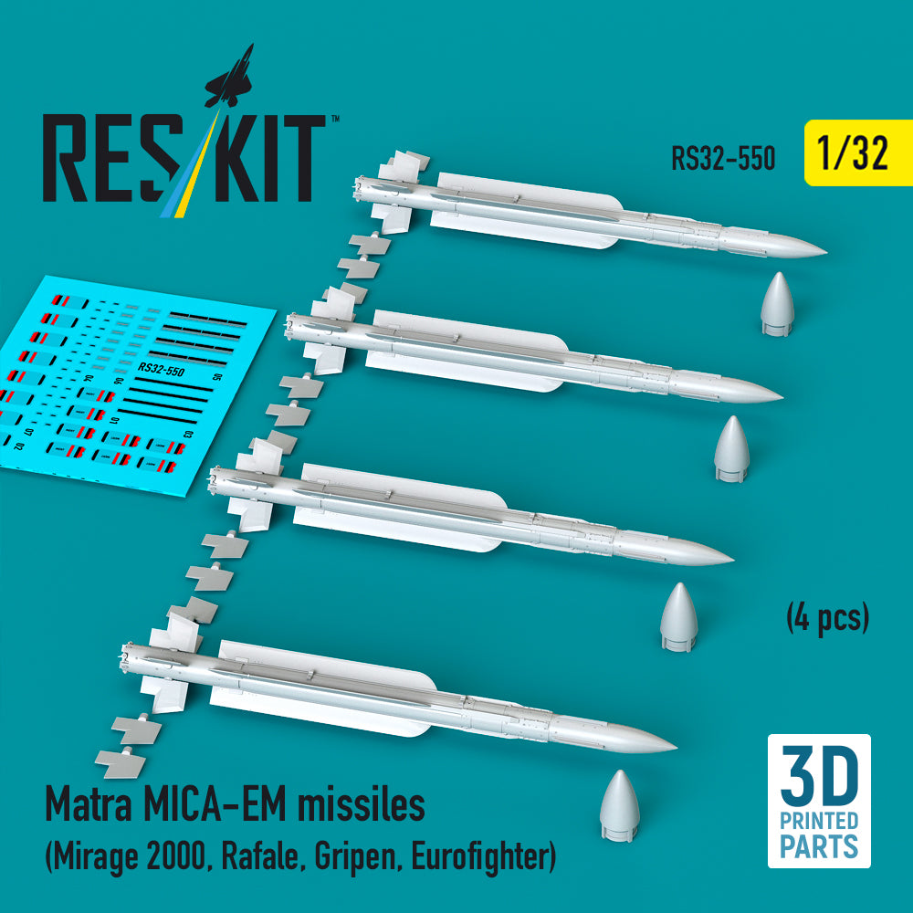 ResKit RS32-0550 1:32 Matra MICA-EM missiles