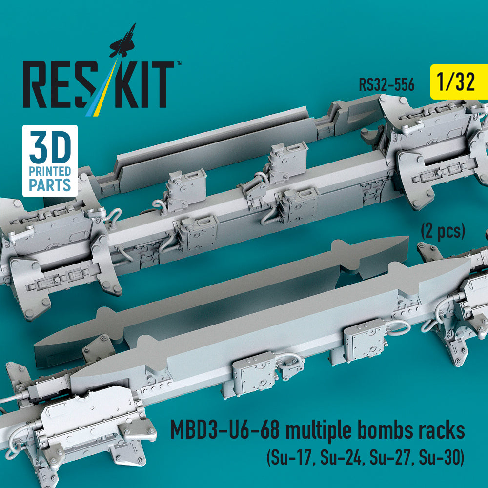 ResKit RS32-0556 1:32 MBD3-U6-68 multiple bombs racks