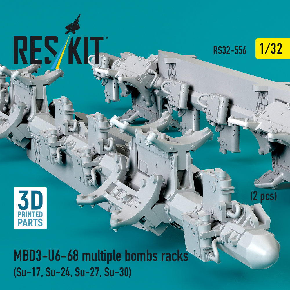 ResKit RS32-0556 1:32 MBD3-U6-68 multiple bombs racks