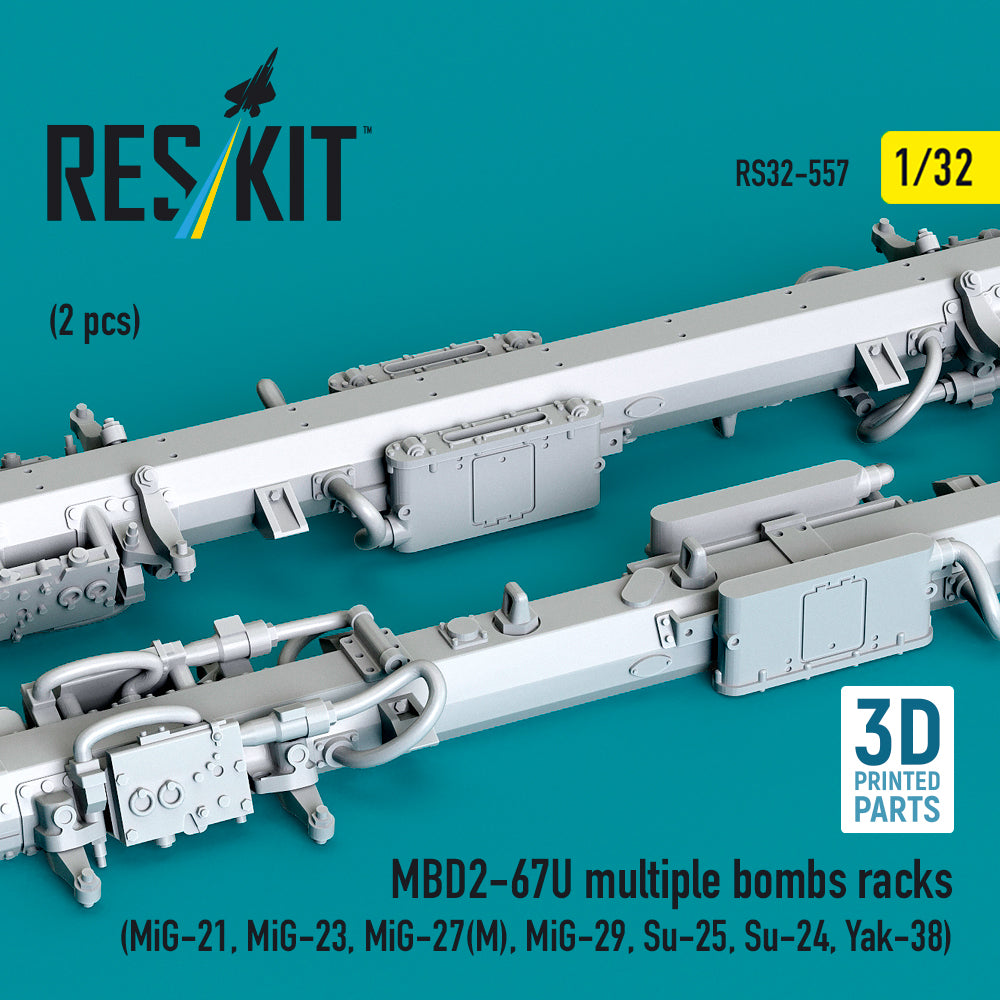 ResKit RS32-0557 1:32 MBD2-67U multiple bombs racks
